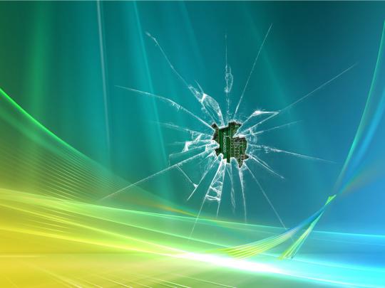 Desktop Wallpaper Broken Screen