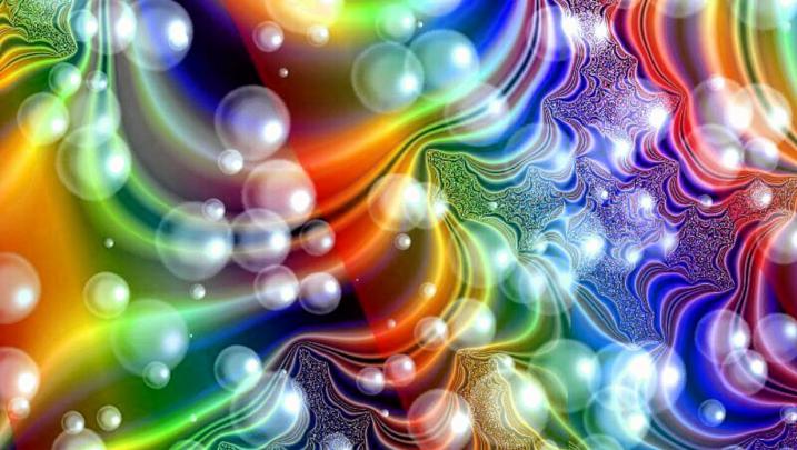 Moving Bubbles Desktop Wallpaper -