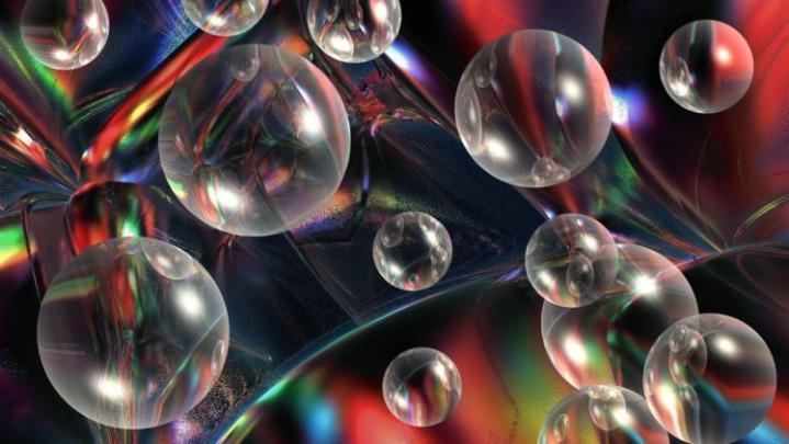3d, View, Abstract, Nature, Multicolor, Bubbles, Virtual Wallpapers HD 