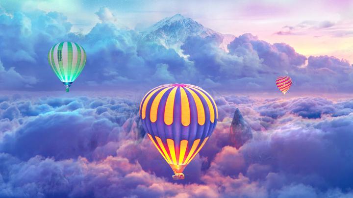 Hot Air Balloons Creative Photography, HD Photography, 4k Wallpapers 
