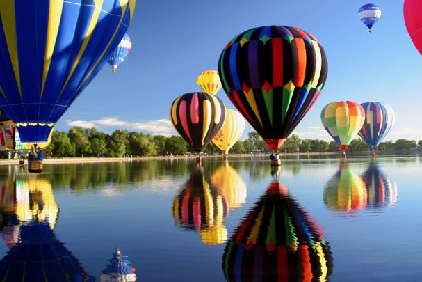 hot Air Balloons, River, Colorful Wallpapers HD \/ Desktop and Mobile 