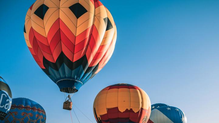 Desktop wallpaper colorful, hot air balloons, festival, hd image 