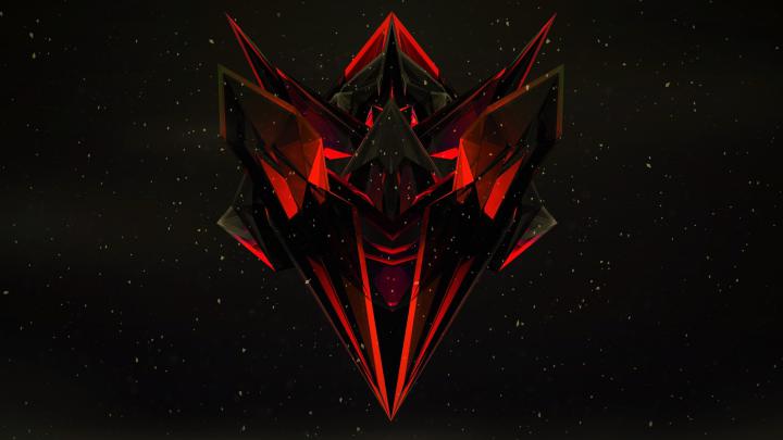 Justin Maller, Red, Black, Dark, Orange, Abstract, 3D Wallpapers HD 