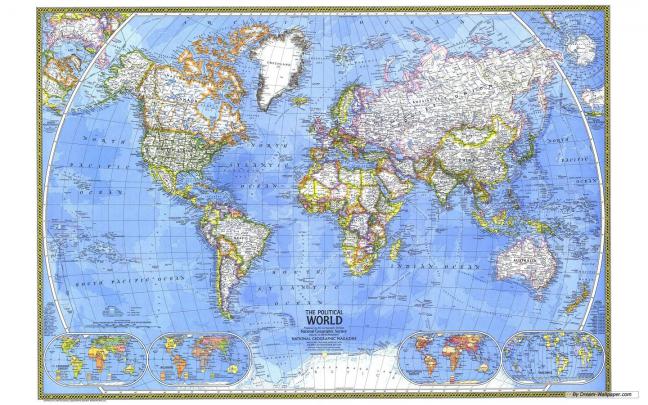 [50+] Desktop Wallpaper World Map 