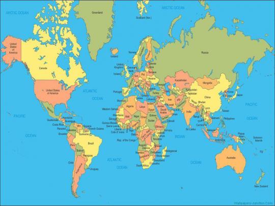 Free download World Map Desktop Backgrounds [1024x768] for your Desktop 