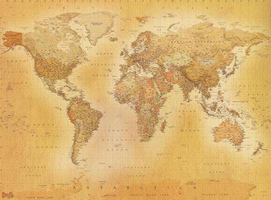 World Map Atlas Full HD Desktop Wallpapers
