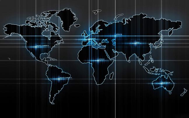 World Map Desktop Wallpaper \u00b7\u2460 
