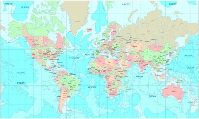 World Map Desktop Backgrounds