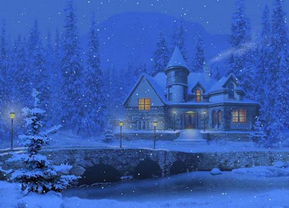 Falling Snow Wallpapers Background -