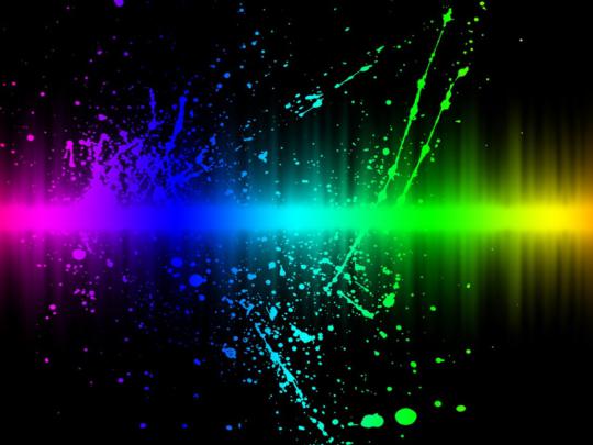 Colors explosion - Abstract 3D wallpaper