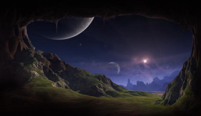 Free download Jupiter Planet Alien Landscape wallpaper 1920x1080 218940 