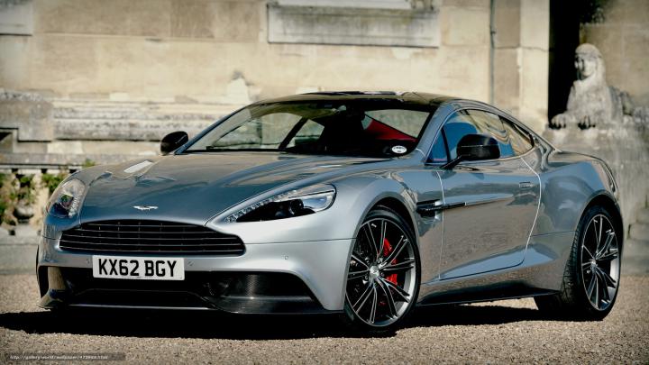 Download wallpaper Car, sand, wall, Aston free desktop wallpaper in the 