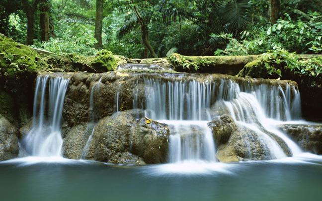 Tropical Waterfall Thailand Desktop Hd Wallpapers 2560x1600 