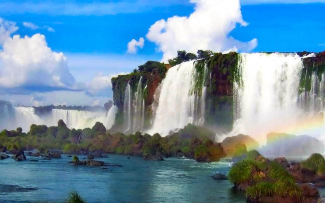 Desktop Wallpapers Waterfalls with Rainbow (34+ images)