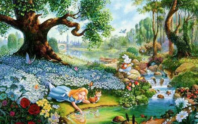 Alice In Wonderland Cartoon HD Desktop Backgrounds - All HD Wallpapers