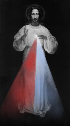 Jesus Christ, Divine Mercy, Monochrome, Water, Christianity, Religious 
