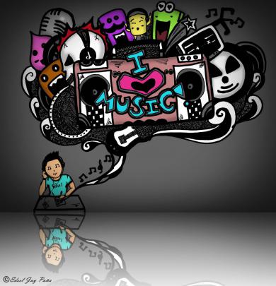 music wallpaper doodle - HD Desktop Wallpapers