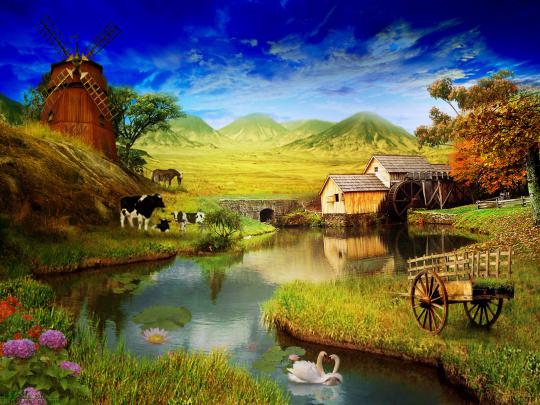 Desktop Wallpaper Farm Scenes -