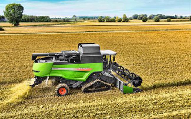 Download wallpapers Fendt 6335 C, 4k, wheat harvesting, 2020 combines 