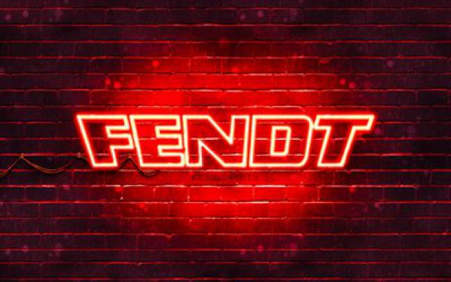 Download wallpapers Fendt red logo, 4k, red brickwall, Fendt logo 