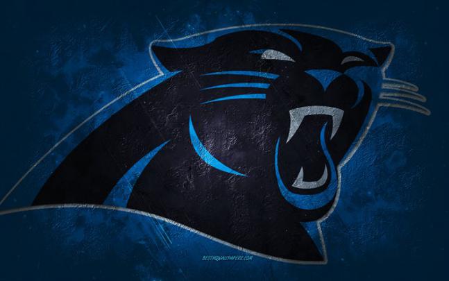 Download wallpapers Carolina Panthers, American football team, blue 