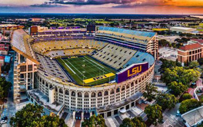 Download wallpapers Tiger Stadium, Louisiana State University, Baton 
