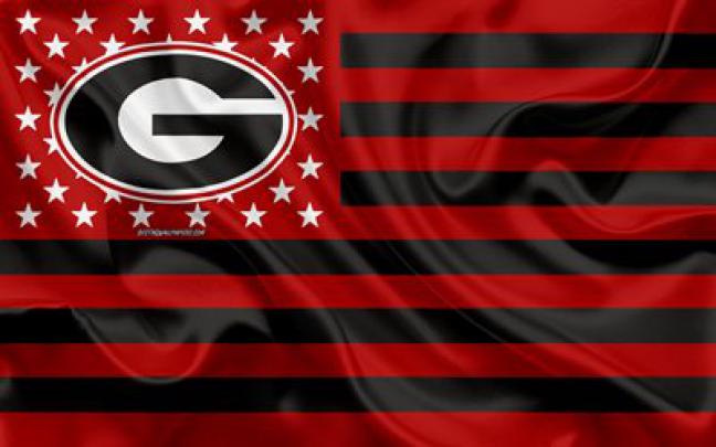 Download wallpapers Georgia Bulldogs, American football team, creative 