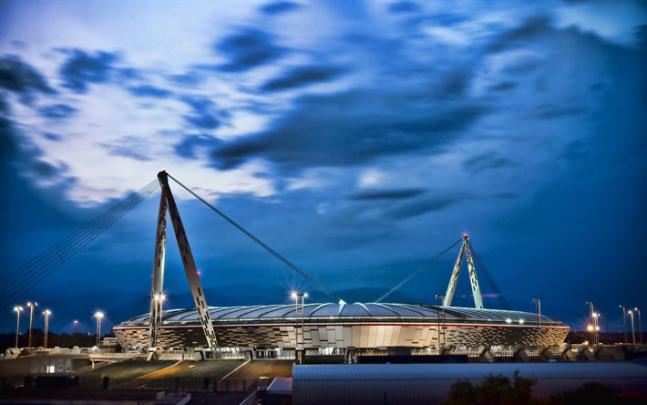 Download wallpapers Juventus Stadium, nightscape, Allianz Stadium 