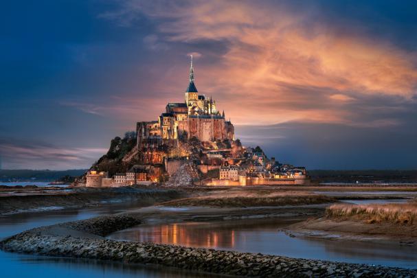 building, Old building, Mont Saint Michel, Castle, France Wallpapers HD 