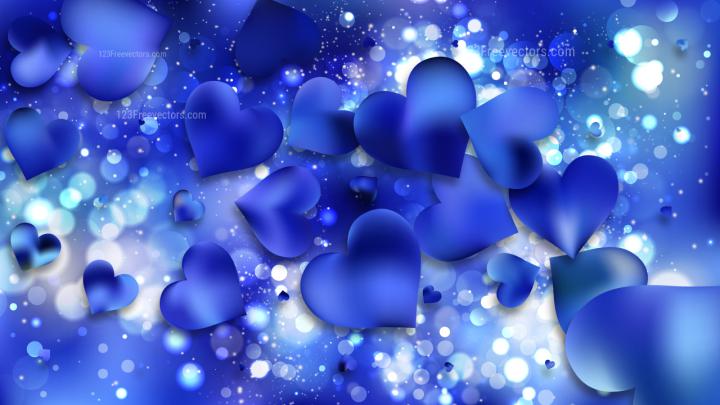 Heart Wallpaper Blue \/ Abstract Blue Light Heart Background Iphone 8 