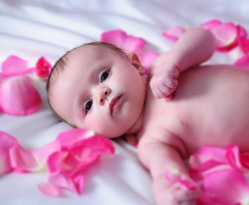 Rose and Photograph Wallpaper: Cute Baby Desktop Wallpapers, Sweet 