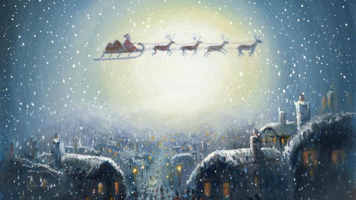 Santa Desktop Wallpaper \u00b7\u2460 