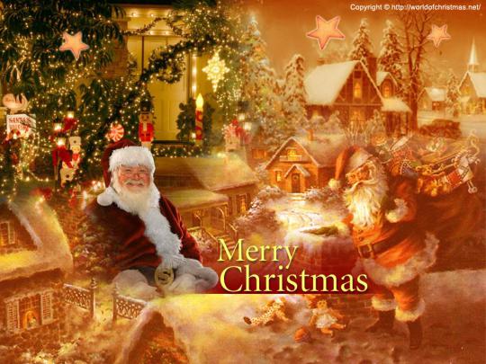 Free Wallpaper: Santa Claus Wallpaper - Santa Claus Belletrist And 