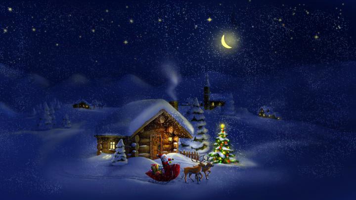 Santa Desktop Wallpaper \u00b7\u2460 