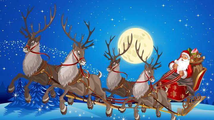 Santa Desktop Wallpaper \u00b7\u2460 