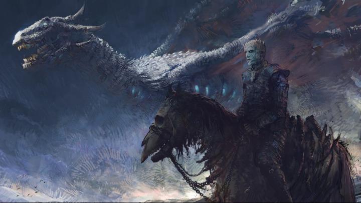 2560x1440 Game Of Thrones 7 White Walker And Ice Dragon Art 1440P 