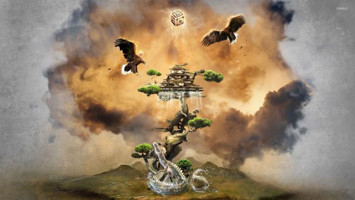 Japanese Eagle Art Wallpapers - Top Free Japanese Eagle Art Backgrounds 