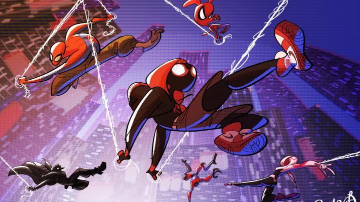 1920x1080 Spider Verse Cartoon Art Laptop Full HD 1080P HD 4k 