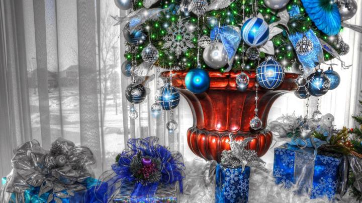Download Wallpaper 1920x1080 gifts, christmas tree, christmas tree 