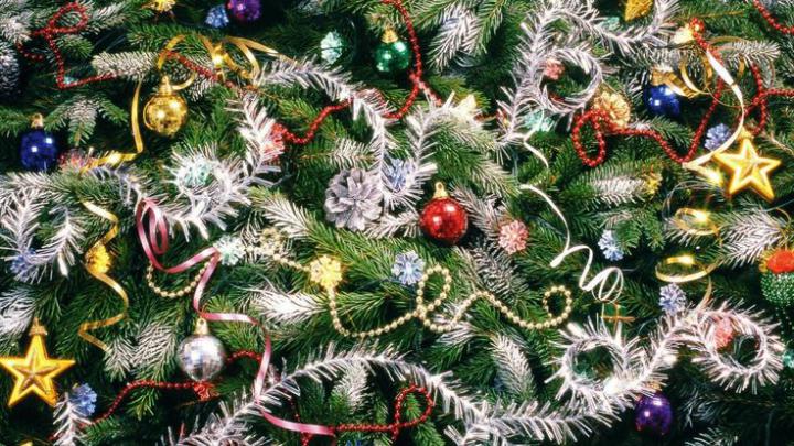 Download Wallpaper 1920x1080 christmas decorations, ornaments, tr 