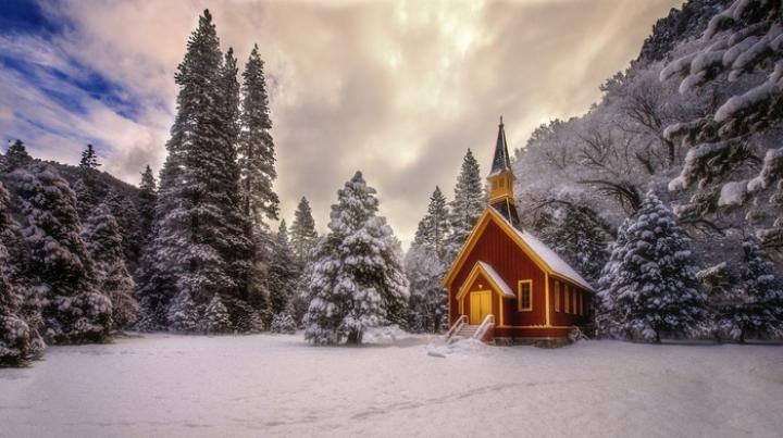 snow, lodge, winter, Christmas tree - wallpaper #99132 (1920x1080px) on 