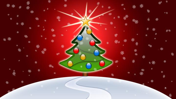 Glossy Christmas Tree 1920x1080 (1080p) - Wallpaper 