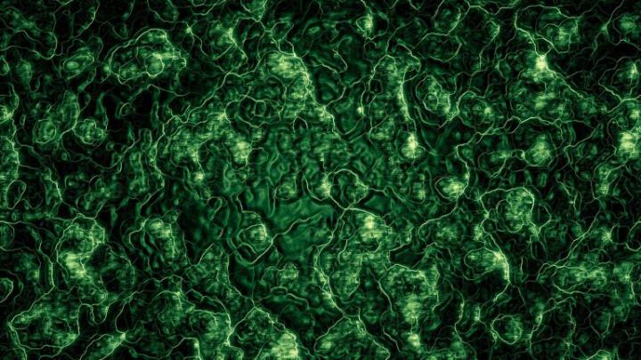 Download Wallpaper 1920x1080 bumps, ribbed, surface, dark green Full HD 