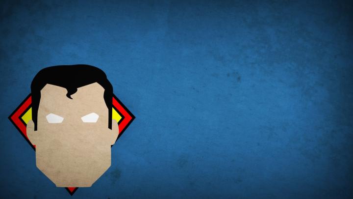 Wallpaper : 1920x1080 px, Blo0p, blue background, DC Comics, minimalism 