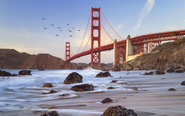 Download 3840x2400 wallpaper bridge, coast, golden gate bridge, 4k 