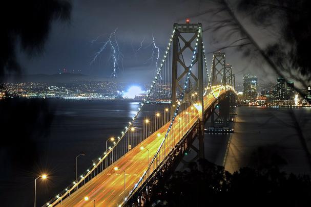 architecture, Bridge, Cities, City, Francisco, Gate, Golden, Night, San 