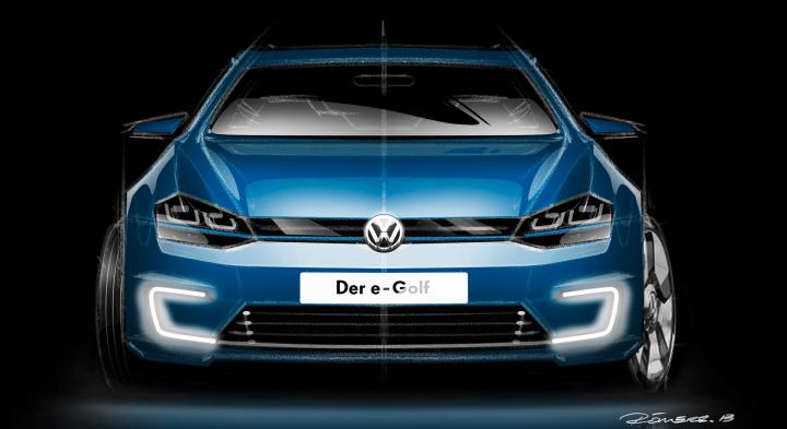volkswagen golf e - HD Desktop Wallpapers