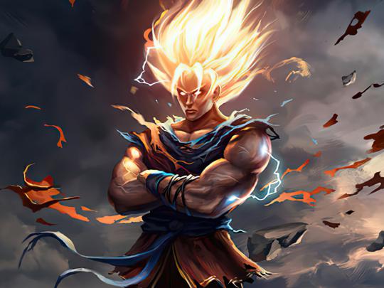1024x768 Goku New Dragon Ball Z Art 1024x768 Resolution Wallpaper, HD 