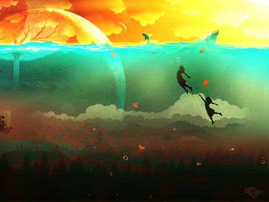 1024x768 Surreal Women Under Water 1024x768 Resolution Wallpaper, HD 