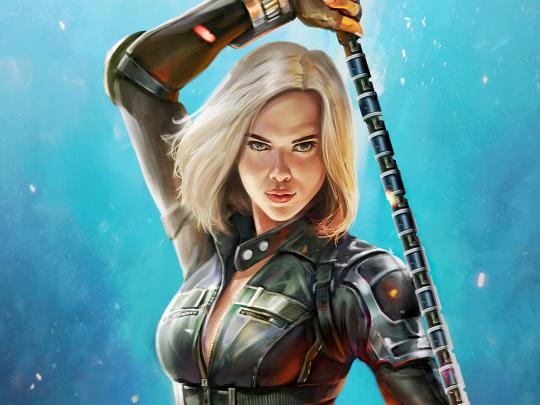 1024x768 Natasha Romanoff Black Widow Art 1024x768 Resolution Wallpaper 